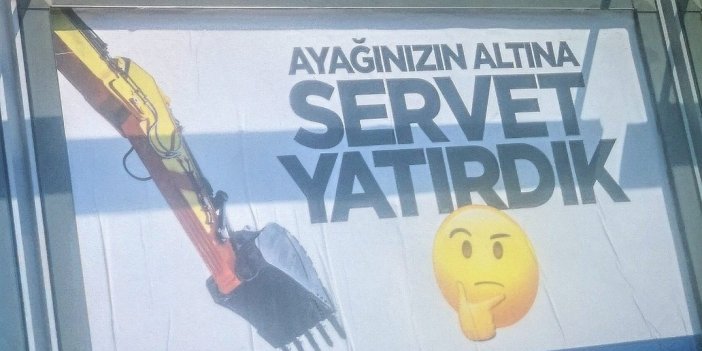 AKP'li belediyeden tepki çeken reklam: Ayağınızın altına servet yatırdık
