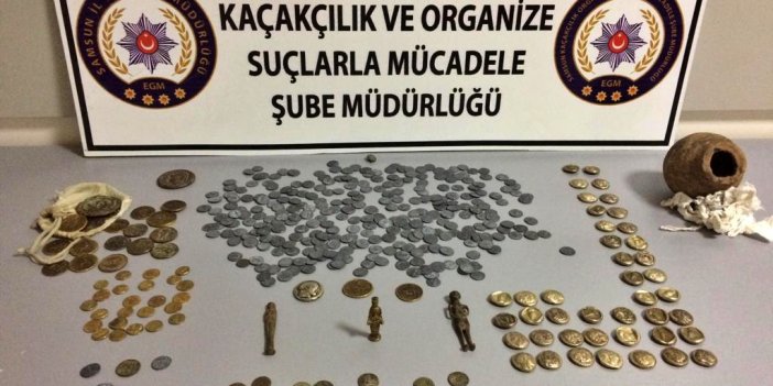 Samsun'da tarihi eser kaçakçılarına operasyon