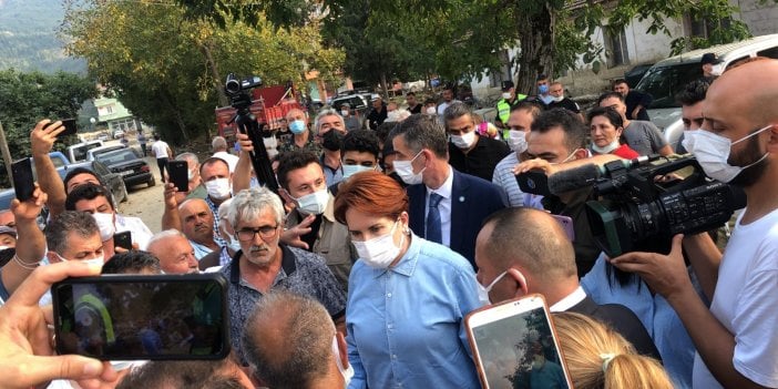 Meral Akşener Sinop'ta afet bölgesini ziyaret etti