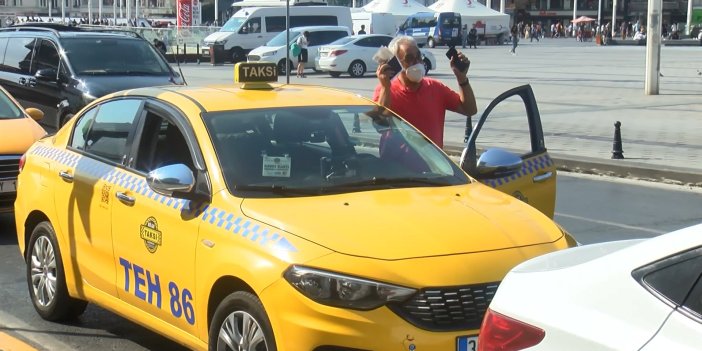 Taksim'de müşteri seçen taksicilere ceza
