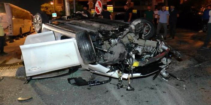 İstanbul'da motor kopartan kaza