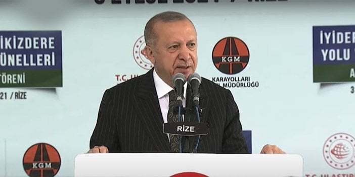 Cumhurbaşkanı Erdoğan Rize'de tünel açılışında konuştu