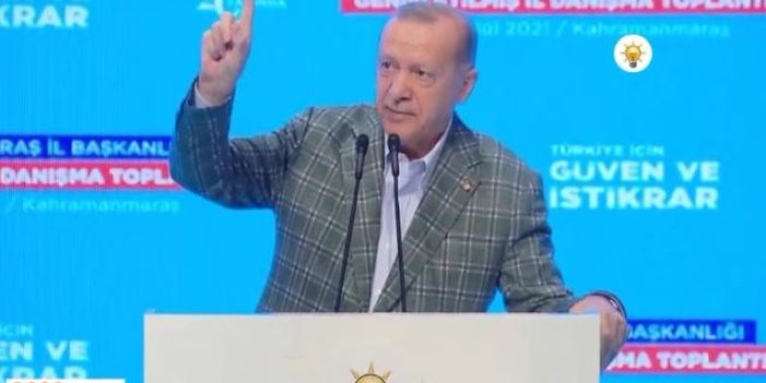 Erdoğan son anda hatırladı yarıda kesti. Canlı yayında dikkat çeken anlar