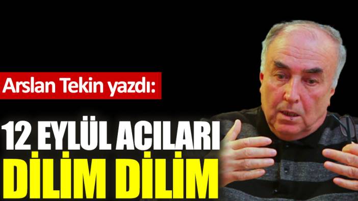 12 Eylül acıları dilim dilim