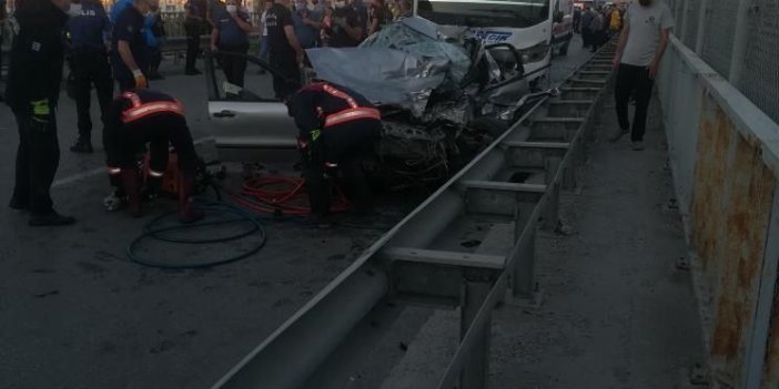Ankara’da katliam gibi kaza! Otomobil ile servis minibüsü çarpıştı