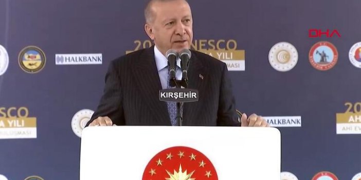 Cumhurbaşkanı Erdoğan, Ahi Evran anma töreninde konuştu