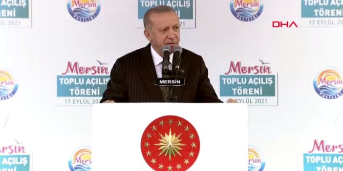 Erdoğan Mersin'de toplu açılış töreninde konuştu