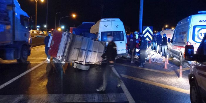 Aksaray'da feci kaza: 17 yaralı