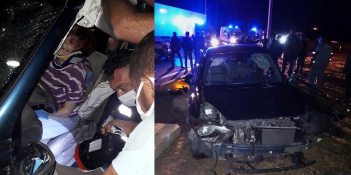 Gelibolu’da iki otomobil çarpıştı: 4 yaralı