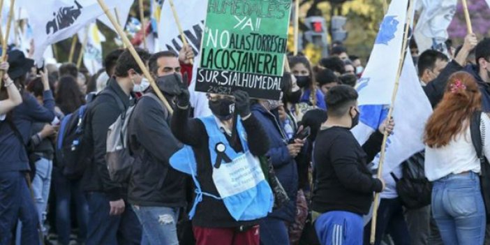 Arjantin'de iklim değişikliği protestosu