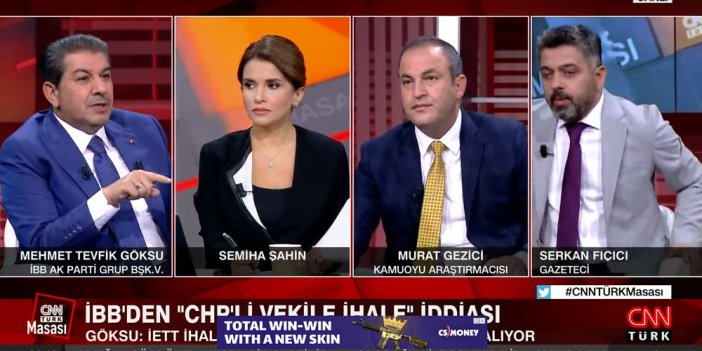 CNN Türk'ten AKP'li Tevfik Göksu'ya yanıt vermek isteyen İBB'ye sansür