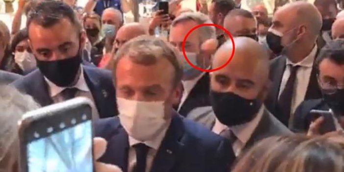 Macron yumurtalı saldırıya uğradı
