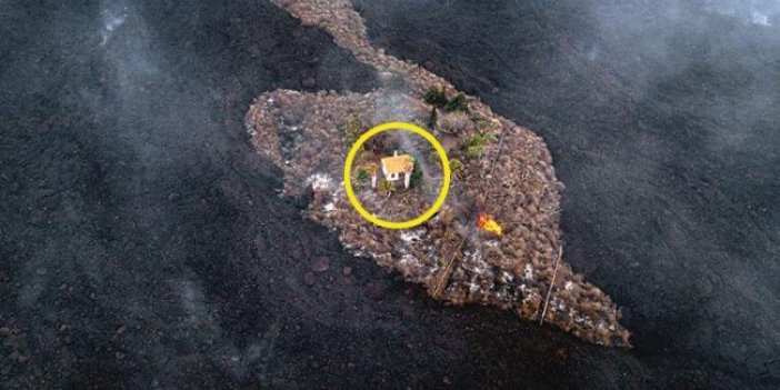 La Palma adasındaki ‘Mucize ev’ lav akıntısına yenildi