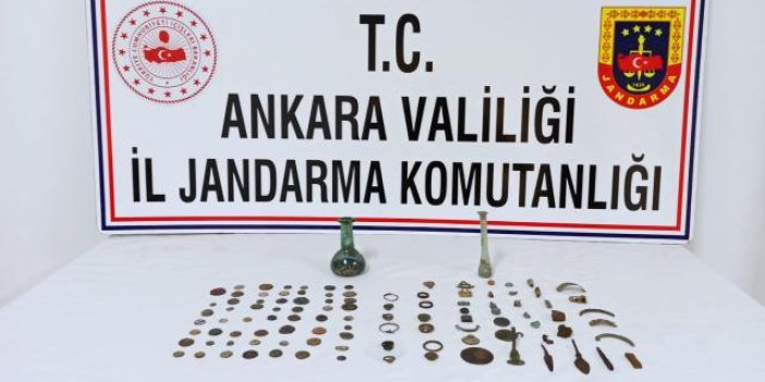 Ankara'da 107 tarihi eser ele geçirildi