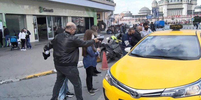 Turistlere taksi zulmü. Taksim Meydanı'nda isyan ettiler