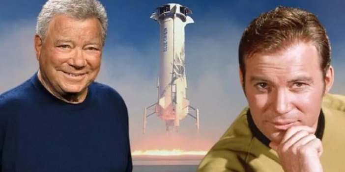 Atılgan Yıldız Gemisinin kaptanı Uzay Yolu'nun kahramanı Kaptan Kirk 90 yaşında uzaya gitti