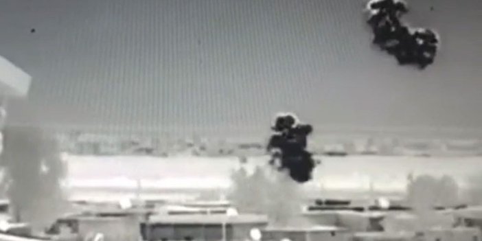 Tankın kamerasından bombardıman anı. TSK Suriye'de teröristlere ateş yağdırdı. Savaş muhabiri Vedat Yener paylaştı