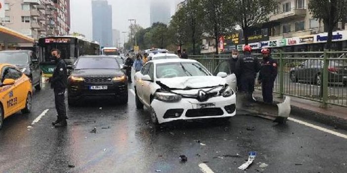 Beşiktaş'ta zincirleme trafik kazası