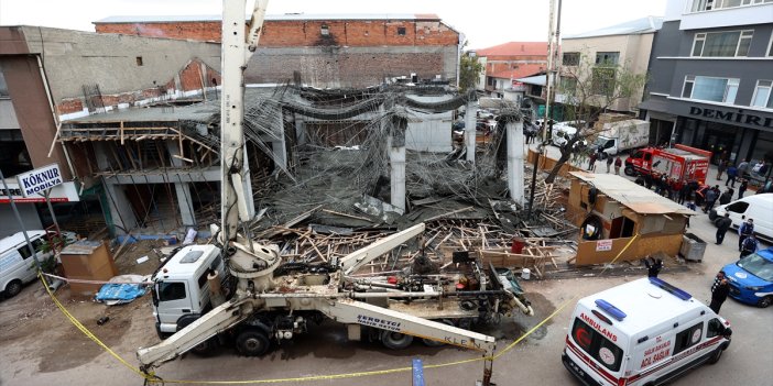 Ankara'da inşaatta göçük: 3 yaralı