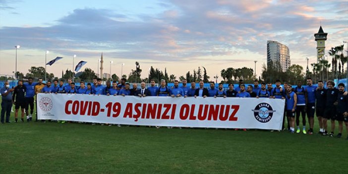 Adana Demirspor'dan aşı mesajı