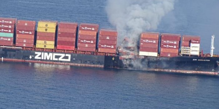 Kanada açıklarında konteyner gemisinde yangın