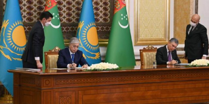 Kazakistan ile Türkmenistan sınır belirleme anlaşmasını imzaladı