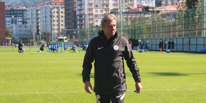 Çaykur Rizespor Teknik Direktörü Hamzaoğlu'ndan Trabzonspor açıklaması