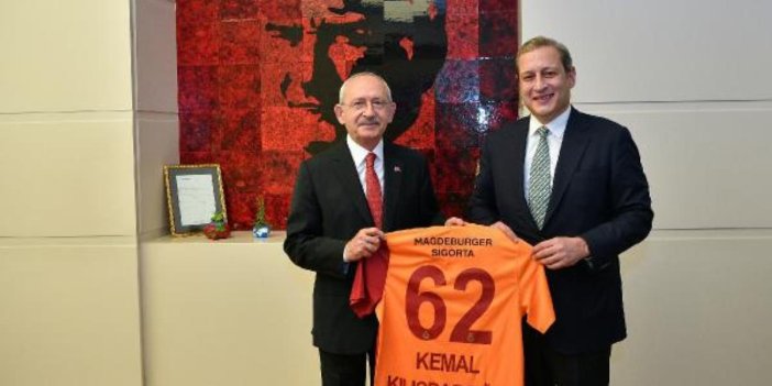 Kılıçdaroğlu Galatasaray Başkanı Burak Elmas ile görüştü