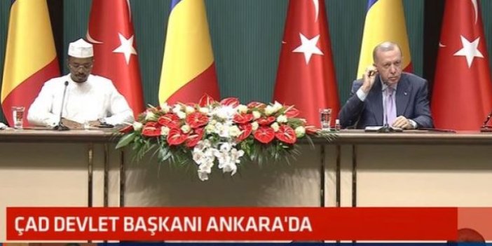 Erdoğan'dan ÇAD Devlet Başkanı ile ortak basın toplantısı