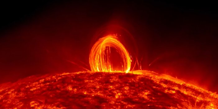NASA, Güneş'teki dev patlamayı kayda aldı