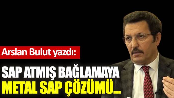 Sap atmış bağlamaya metal sap çözümü...