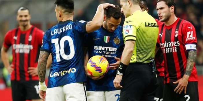 İtalyan derbisinde Hakan Çalhanoğlu'nun golü Inter'e yetmedi