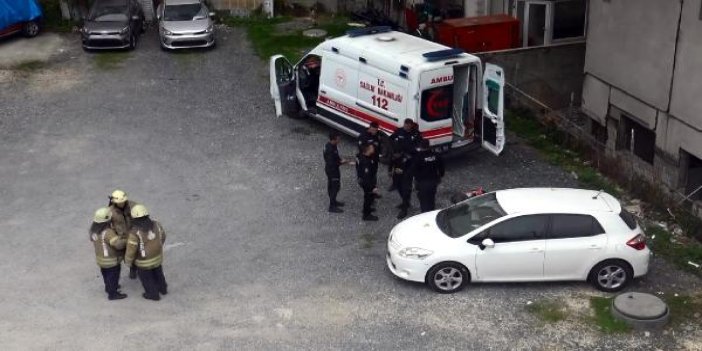 Kadın 7 kattan düşüp öldü polis kaçan kişinin peşinde 