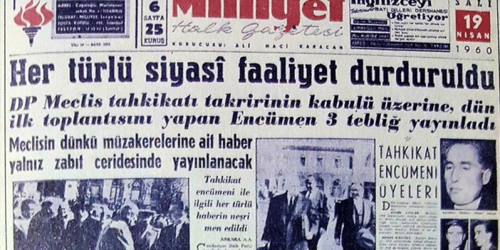 Mehmet Barlas'ın CHP kapatılıp seçimlere sokulmayabilir dedi. Sosyal medya Demokrat Parti'nin 1960'daki yasağıyla çalkalandı