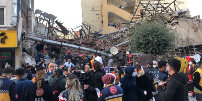 Malatya'da bir bina çöktü