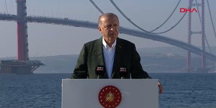 Erdoğan Çanakkale Köprüsü montaj töreninde konuştu