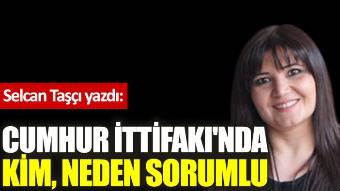 Cumhur İttifakı'nda kim, neden sorumlu