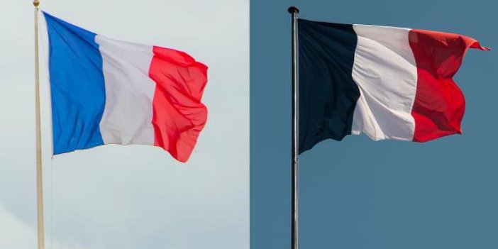 Fransa bayrağının rengi değişti
