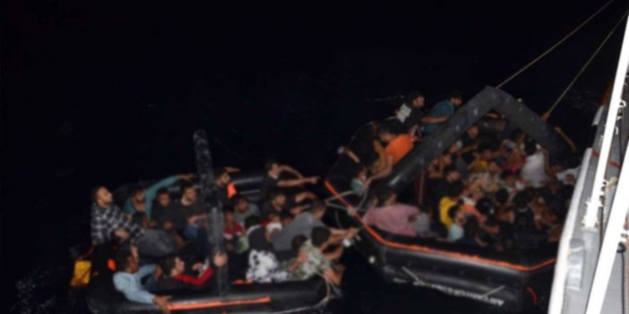Yunanistan'ın ölüme ittiği 142 kaçak göçmen Marmaris'te kurtarıldı