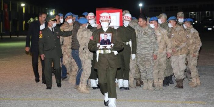 Şehit askerin cenazesi memleketi İstanbul'a uğurlandı