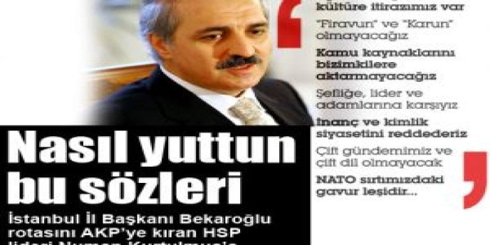 Nasıl yuttun bu sözleri