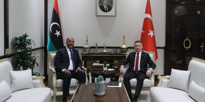 Cumhurbaşkanı yardımcısı Oktay, Libya heyetini kabul etti