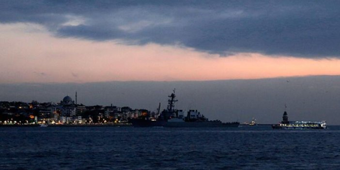 ABD savaş gemisi Boğaz'ı geçti