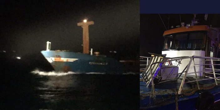 Anadolukavağı’nda kargo gemisi ile gezi teknesi çarpıştı: 2 yaralı