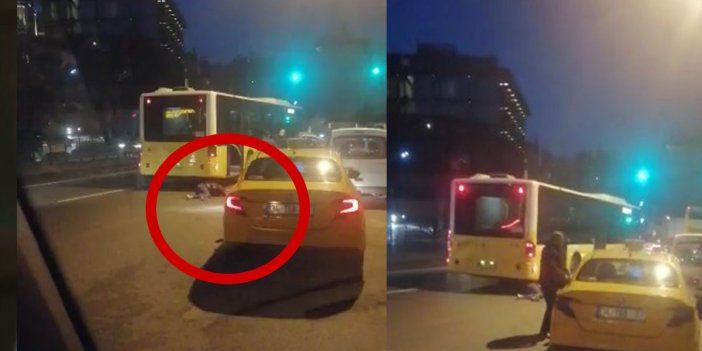 Kadın yolcuyu otobüsün altına itekleyen taksici serbest bırakıldı