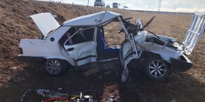 Erzurum'da trafik kazası. 1 ölü, 9 yaralı