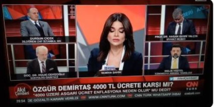 CNN Türk canlı yayınında konuşacak şey bulamayınca konuyu Özgür Demirtaş'a bağladılar
