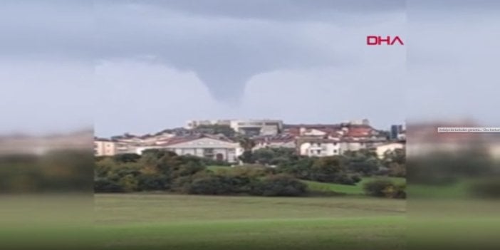 Antalya'da dev hortum. Görenler gözlerine inanamadı