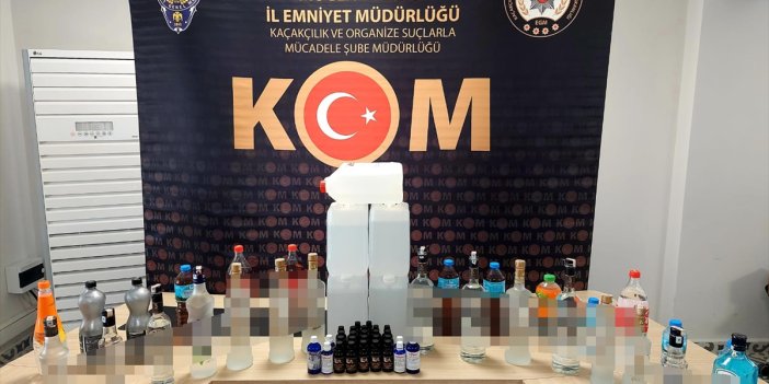 Muğla'da sahte içki operasyonu: 5 gözaltı