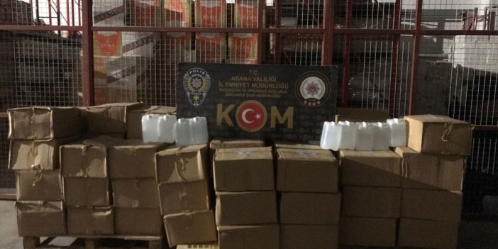 Adana'da sahte içki operasyonu: 7 zanlı yakalandı